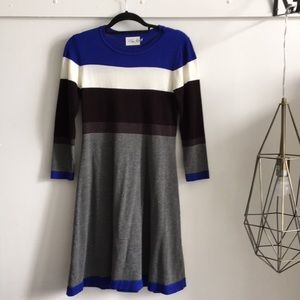 Color-block Knit Dress